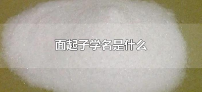 ​面起子学名是什么（面起子学名叫啥）