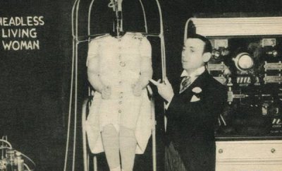 ​1945年无头女子，没头也能成活，靠展览本人变富人