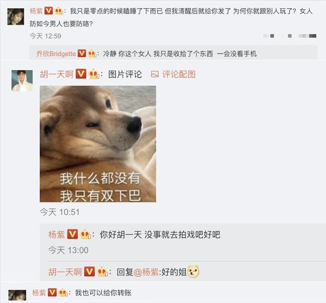 胡一天跟乔欣的身高差（乔欣生日胡一天发12.28元红包）(11)