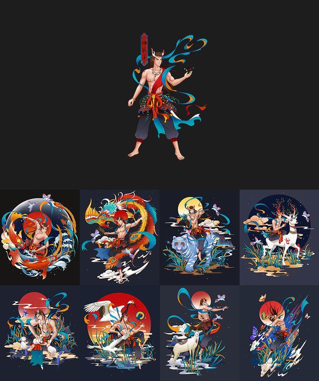 国潮风格插画入门（绝美国潮风插画）(12)