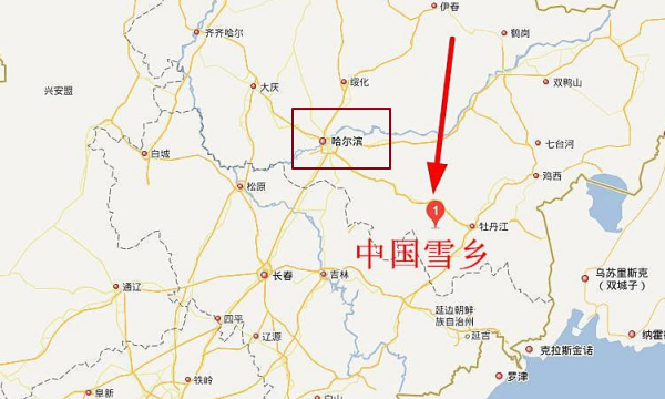 中国雪乡在哪个城市,哈尔滨雪乡属于哪个省哪个市图1
