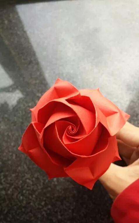 100种玫瑰花的简单折法
