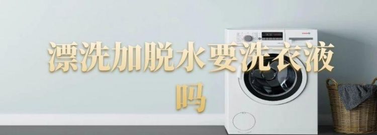 全自动洗衣机里的漂洗加脱水是什么意思