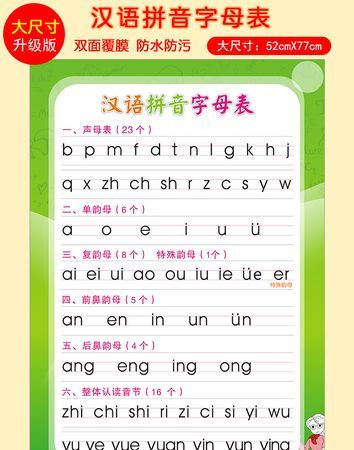 复韵母表字母表