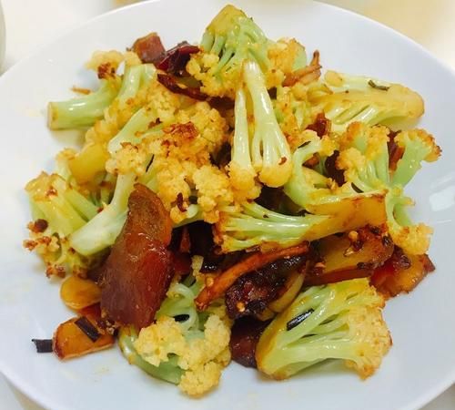 菜花能和什么菜一起炒