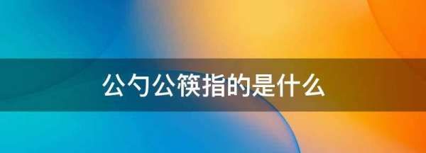 公勺公筷指的是什么,公勺公筷指的是什么意思图1