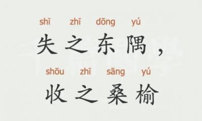 ​失之东隅收之桑榆是什么意思？有什么历史典故？