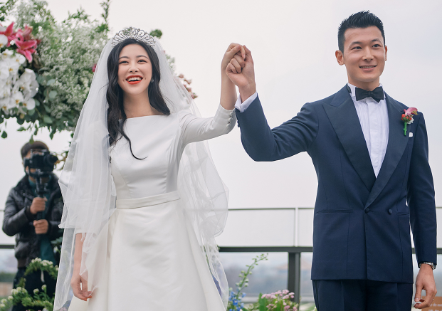 朱珠婚礼现场照