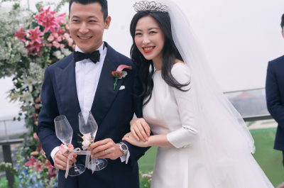 ​朱珠婚礼现场照，婚礼简单但不失浪漫，网友曝出朱珠老公身份？