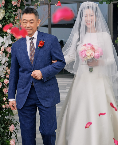朱珠婚礼现场照