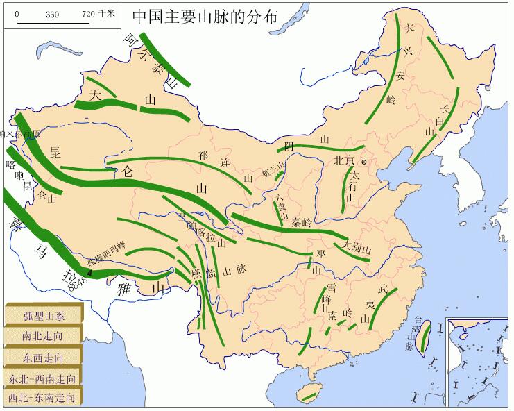 中国有多少山脉(我国主要的山脉有哪些)