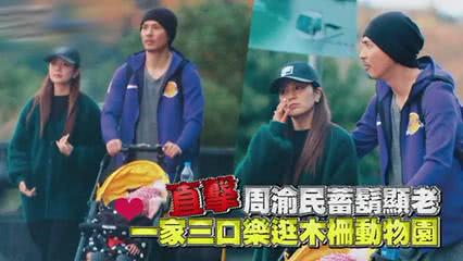 周渝民一家三口首同框，仔仔左手推BB车，右手搂妻超温馨