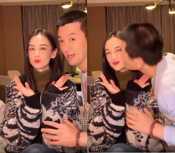 杨子搂黄圣依猛亲秀恩爱！自嘲亲了一嘴粉底，女方劈叉大秀一字马