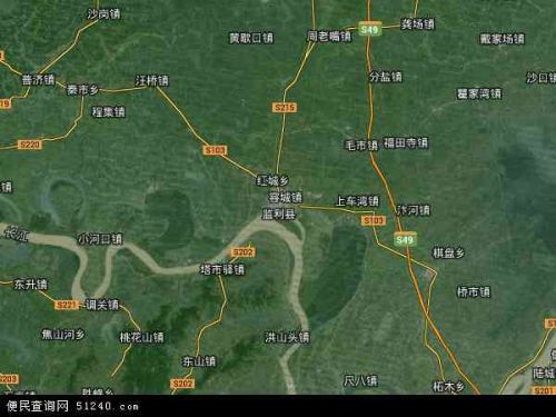 监利县地图高清_监利县卫星地图-第1张图片-