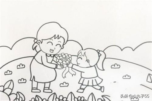 母亲节绘画作品一等奖(母亲节绘画作品漂亮又简单)-第2张图片-