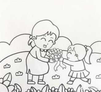 ​母亲节绘画作品一等奖(母亲节绘画作品漂亮又简单)