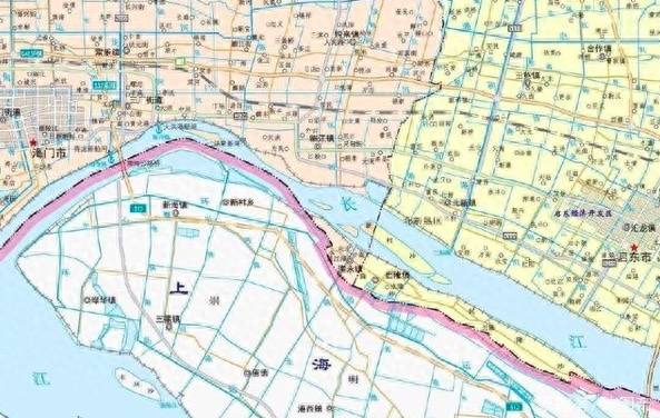 崇明岛是一个整岛，然而并不全部归属于上海