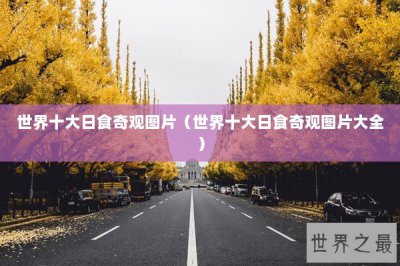 ​世界十大日食奇观图片（世界十大日食奇观图片大全）