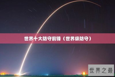 ​世界十大防守前锋（世界级防守）