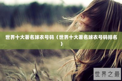 ​世界十大著名球衣号码（世界十大著名球衣号码排名）