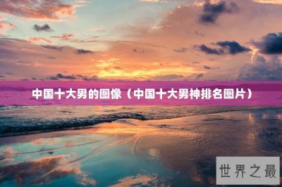 ​中国十大男的图像（中国十大男神排名图片）
