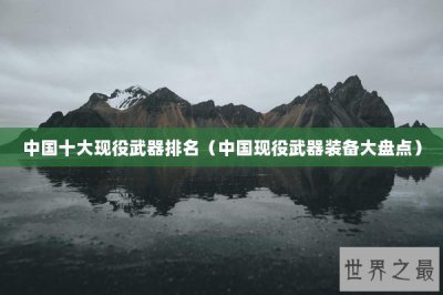 ​中国十大现役武器排名（中国现役武器装备大盘点）