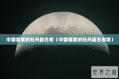 ​中国哪里的牡丹最古老（中国哪里的牡丹最古老呢）
