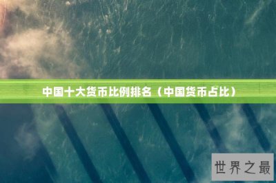 ​中国十大货币比例排名（中国货币占比）