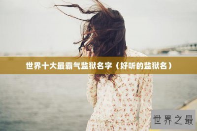 ​世界十大最霸气监狱名字（好听的监狱名）
