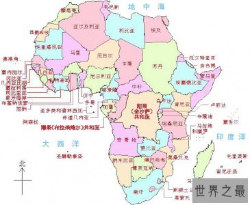 ​非洲人口最多的国家排行榜,第一名尼日利亚人口排世界第七