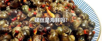 ​螺丝是海鲜吗还是河鲜啊 螺丝是海鲜吗还是河鲜好