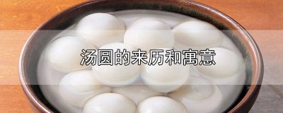 ​汤圆的来历和寓意100字 汤圆的来历和寓意作文