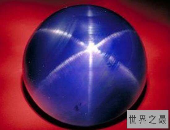 世界第二大星光蓝宝石，印度之星(重563.35克拉)
