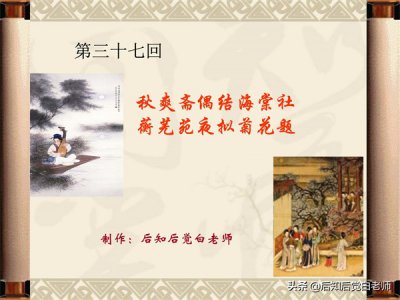 ​红楼梦第37回内容概括（红楼梦第37回内容概括400字）