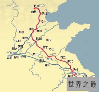 ​世界上最长的运河，京杭大运河1791km(250万人命修成)