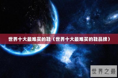 ​世界十大最难买的鞋（世界十大最难买的鞋品牌）