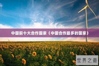 ​中国前十大合作国家（中国合作最多的国家）