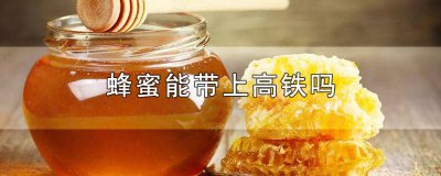 ​蜂蜜能带上高铁吗? 蜂蜜能带上高铁吗,会被要求喝一口吗