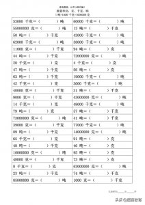​一吨是多少千克(质量单位：克、千克、吨的换算)