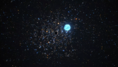 ​通过观察如何影响附近恒星的运动 在大麦哲伦星系NGC 1850星团中发现一个小黑
