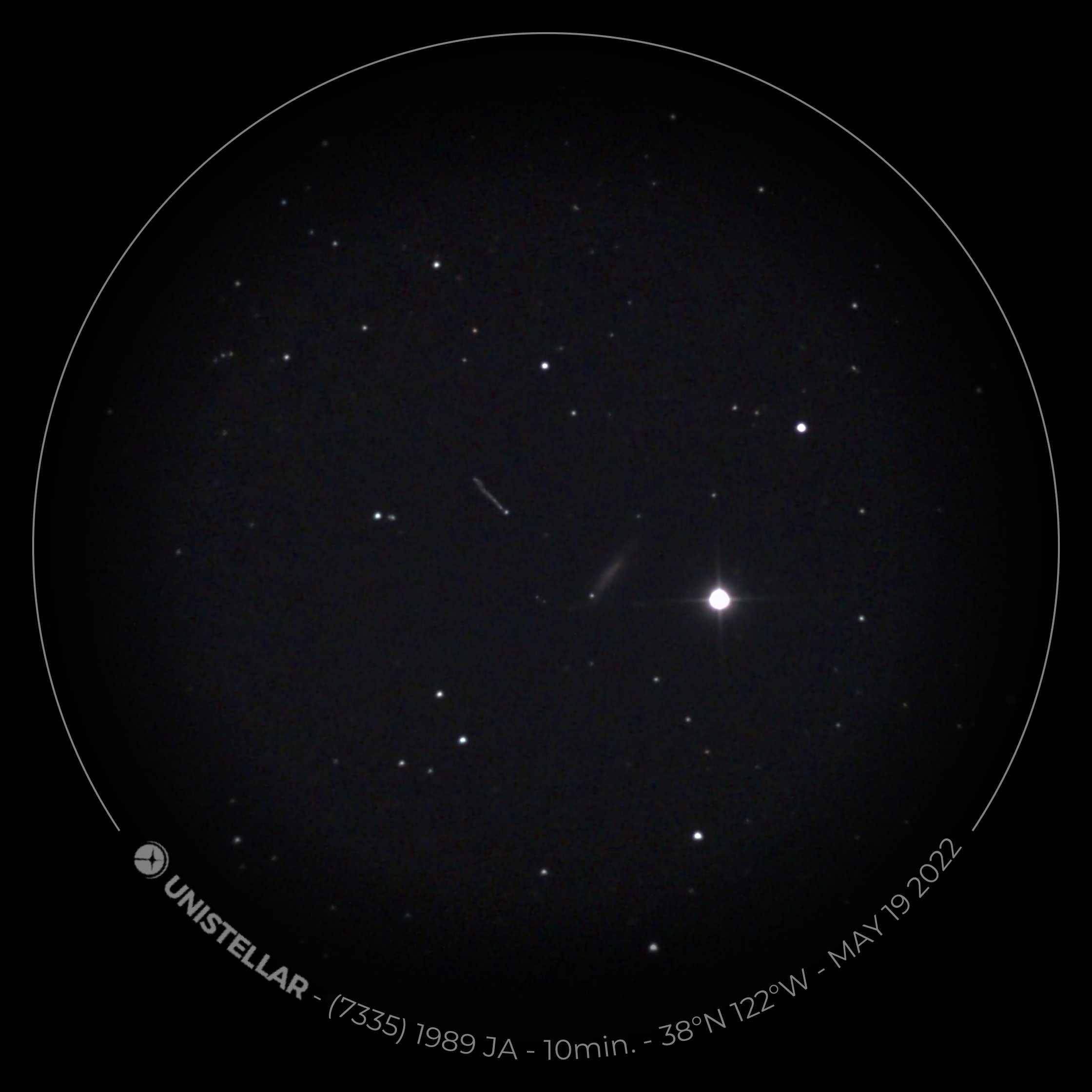 一颗有潜在危险的小行星7335（1989 JA）将飞掠地球