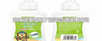 ​普通洗手液倒入泡沫洗手液的瓶子会怎么样 普通洗手液倒入泡沫洗手液的瓶子叫什