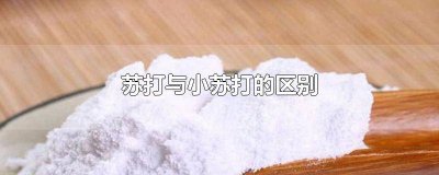 ​苏打和小苏打有区别吗? 苏打和小苏打有没有区别