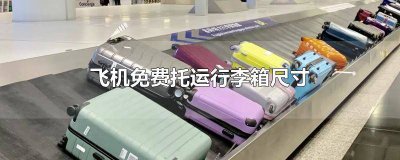​飞机免费托运行李箱尺寸40*60*100是按照长宽高排的吗 飞机免费托运行李箱尺寸