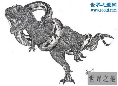 ​远古巨兽沃那比蛇，能生吞恐龙(比泰坦蟒更加凶残)