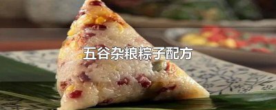​五谷杂粮粽子配方 五谷杂粮粽子配方大全