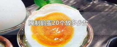 ​腌鹅蛋50个鹅蛋用多少盐和水 腌鹅蛋50个鹅蛋用多少盐腌制
