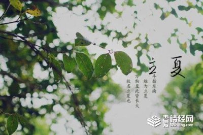 ​关于立夏节气的含义是什么