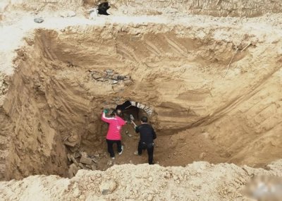 ​山西晋中寿阳县建筑工地掘出金代古墓 壁画棺椁罕有保存完整