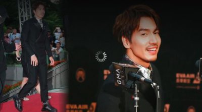 ​言承旭蓄须造型复制林志玲老公，沧桑苦笑红毯颁奖，被誉失恋男神